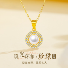 珍珠项链纯银配饰女款新款高级感小众